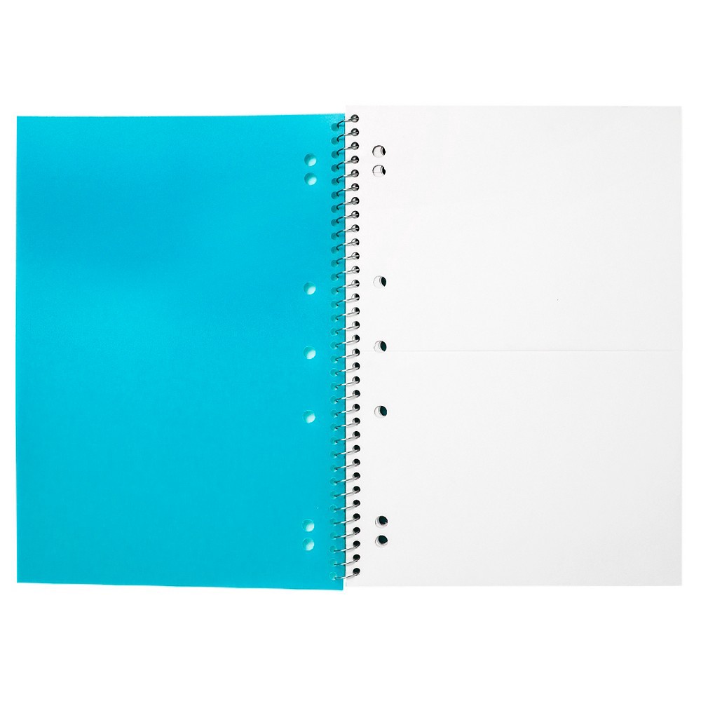 slide 2 of 2, Spiral College Ruled 1 Subject Notebook 100 Sheets Aqua - Yoobi, 1 ct