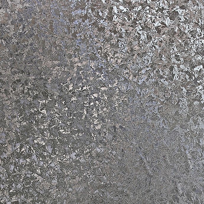 slide 3 of 3, Arthouse Velvet Crush Foil Textured Wallpaper - Gunmetal, 1 ct