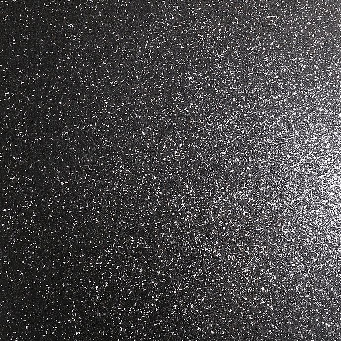 slide 2 of 3, Arthouse Sequin Sparkle Wallpaper - Black, 1 ct