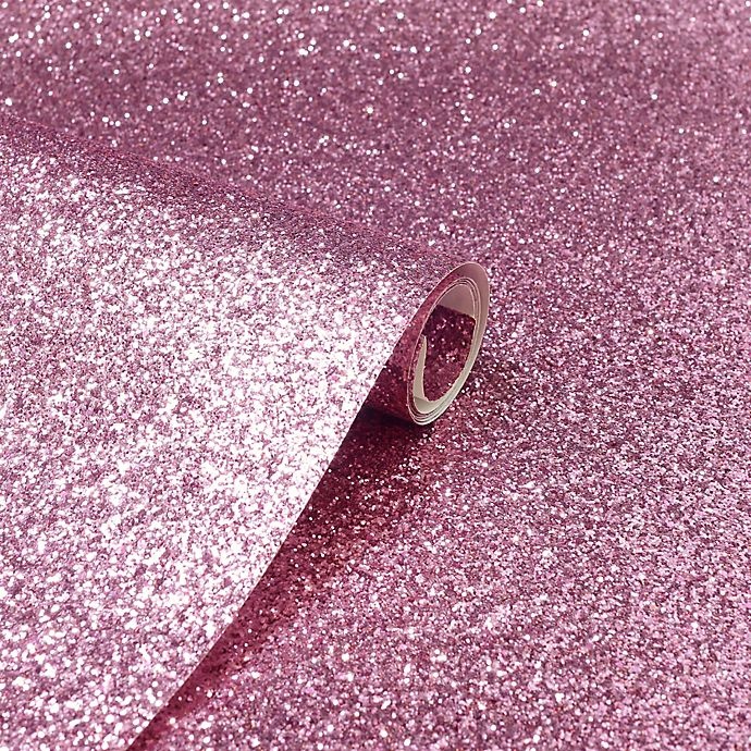 slide 3 of 3, Arthouse Sequin Sparkle Wallpaper - Pink, 1 ct