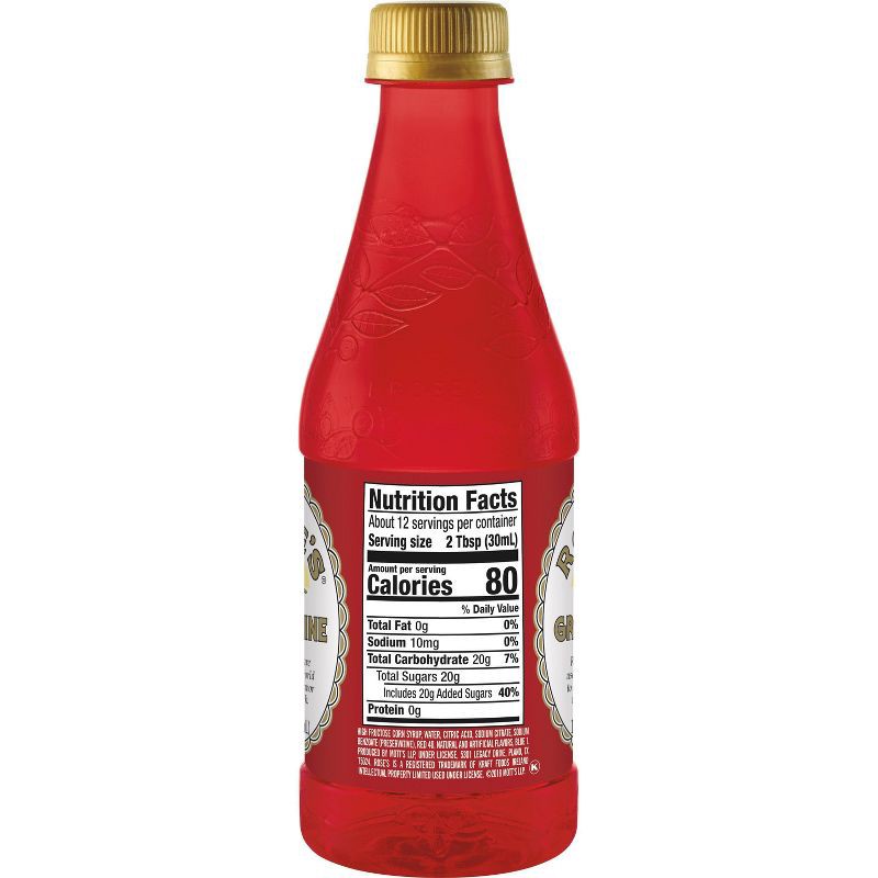 slide 2 of 5, Rose's Grenadine Syrup - 355ml Bottle, 355 ml