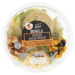 Giant Chicken Queso Fresco Salad Bowl w/Creamy Avocado Dressing