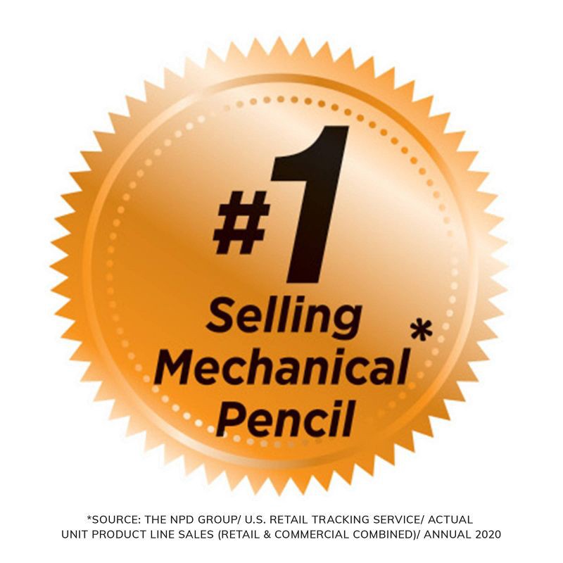 slide 5 of 8, BiC 40pk Xtra Smooth 0.7mm Mechanical Pencil: School Supplies, Plastic, Pocket Clip, Adult Use, 40 ct