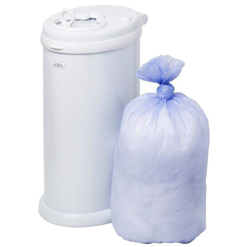 slide 2 of 4, Ubbi Plastic Diaper Pail Bags - White - 75ct, 75 ct
