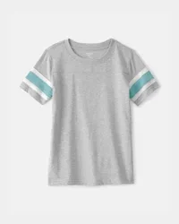 Oshkosh Boys Striped Short-Sleeve T-Shirt - Grey - Size 12