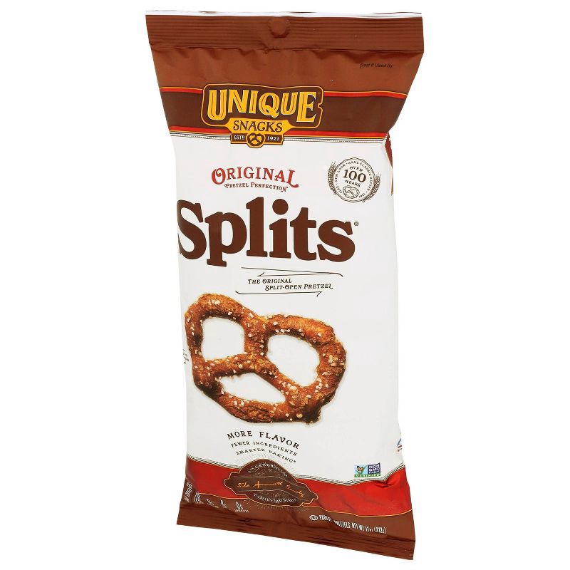 slide 3 of 6, Unique Pretzels Original Splits - 11oz, 11 oz
