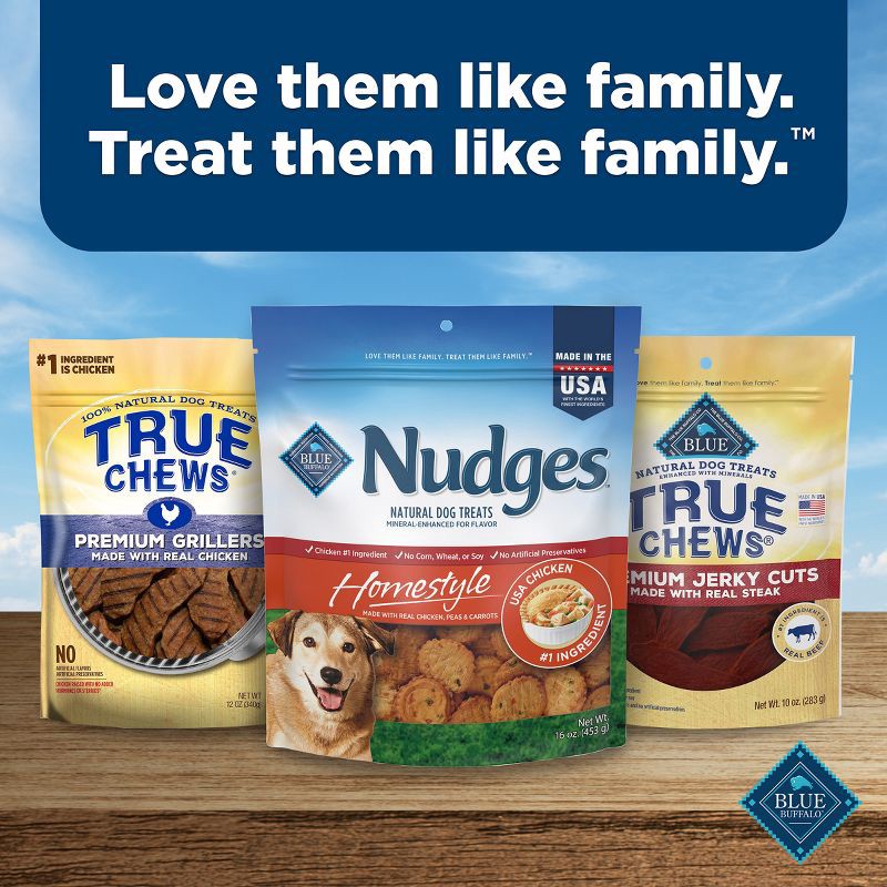 slide 8 of 9, Blue Buffalo Nudges Homestyle Natural Dog Treats with Chicken Flavor - 16oz, 16 oz