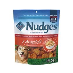 Blue Buffalo Nudges Homestyle Natural Dog Treats with Chicken Flavor - 16oz