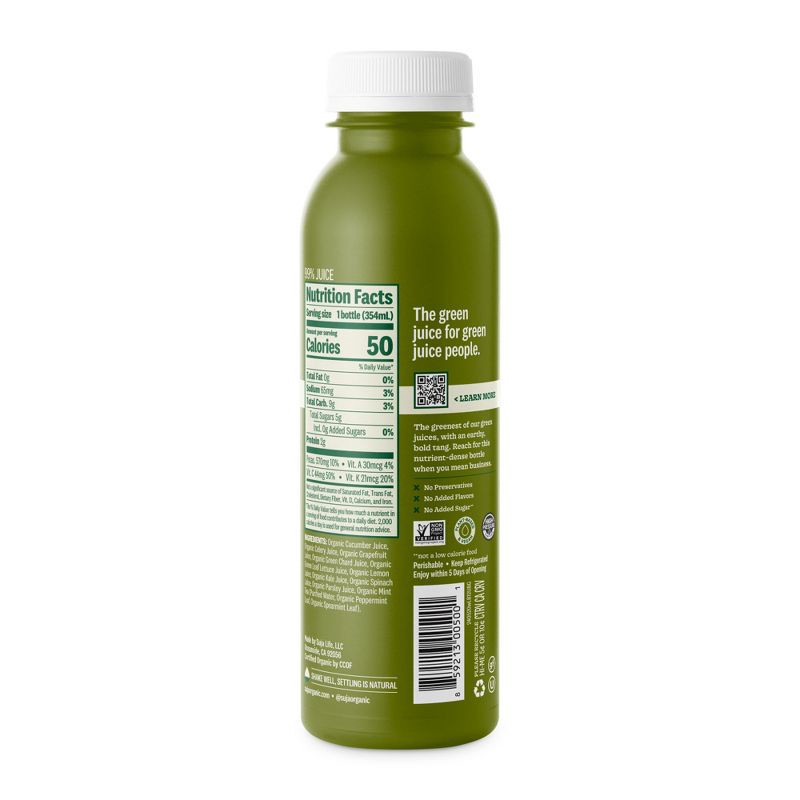 slide 2 of 11, Suja Organic Uber Greens Cold Pressed Juice Drink - 12 fl oz Bottle, 12 fl oz