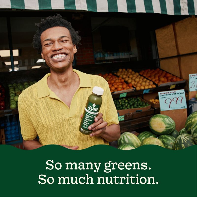 slide 10 of 11, Suja Organic Uber Greens Cold Pressed Juice Drink - 12 fl oz Bottle, 12 fl oz