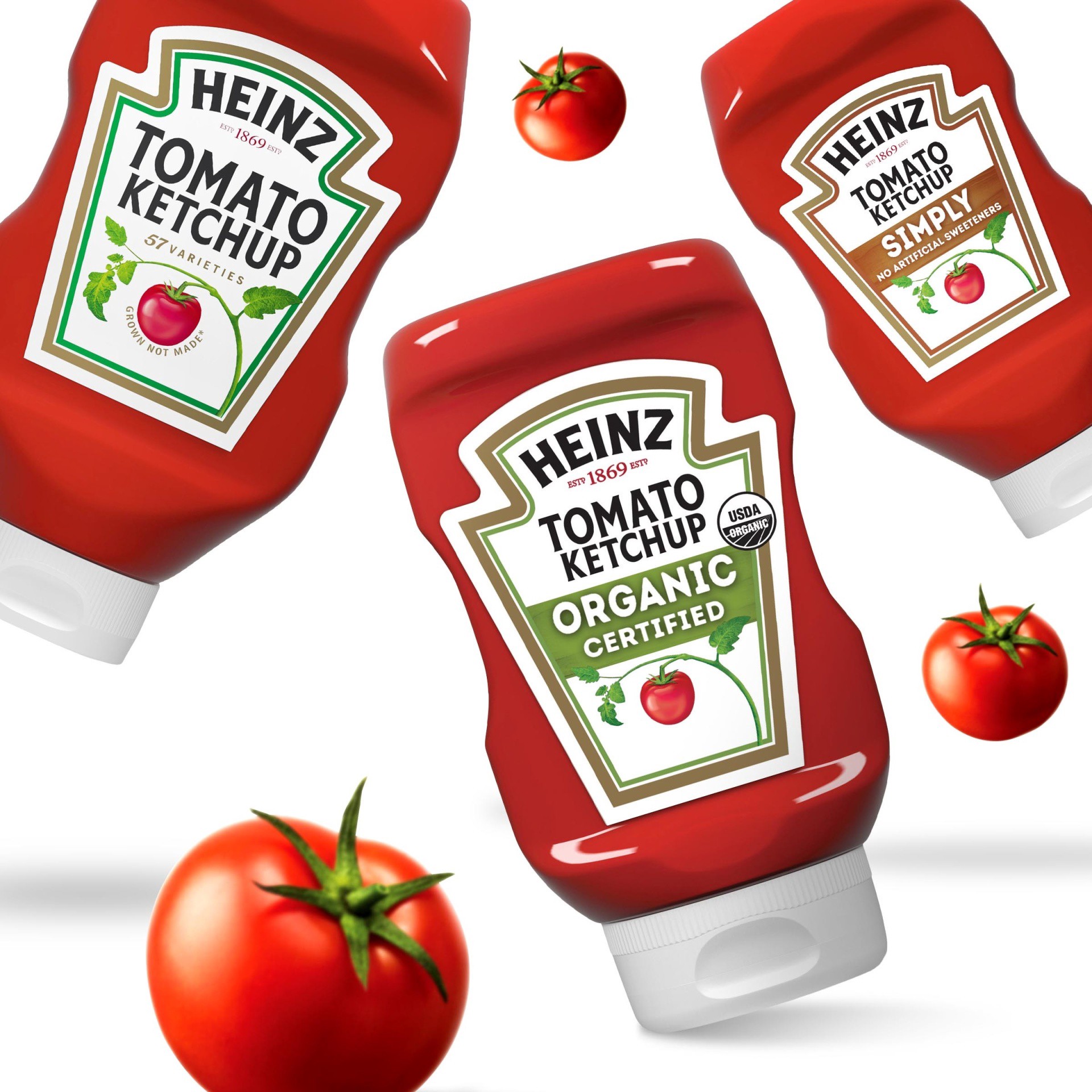 slide 11 of 12, Heinz Organic Tomato Ketchup Easy Squeeze Bottle, 14 oz