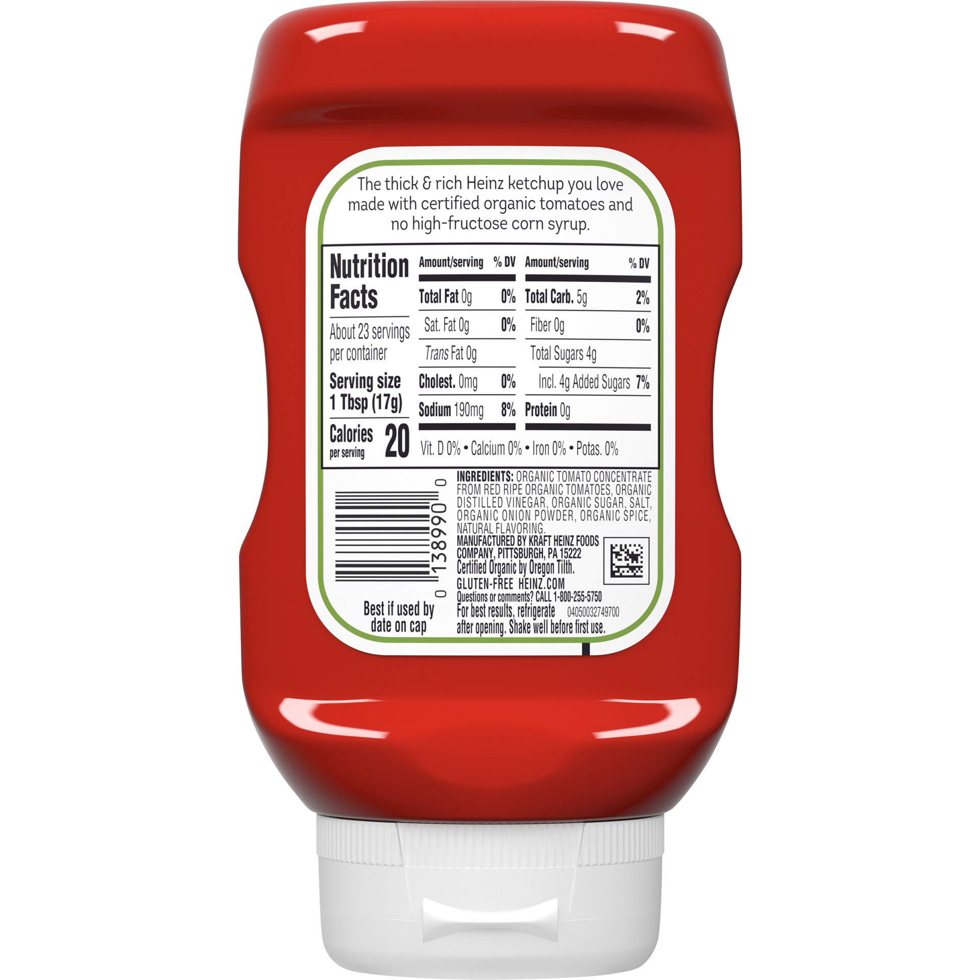 slide 10 of 12, Heinz Organic Tomato Ketchup Easy Squeeze Bottle, 14 oz