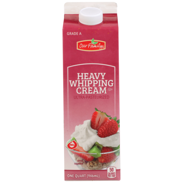 slide 1 of 1, Our Family Whipping Cream, 32 oz
