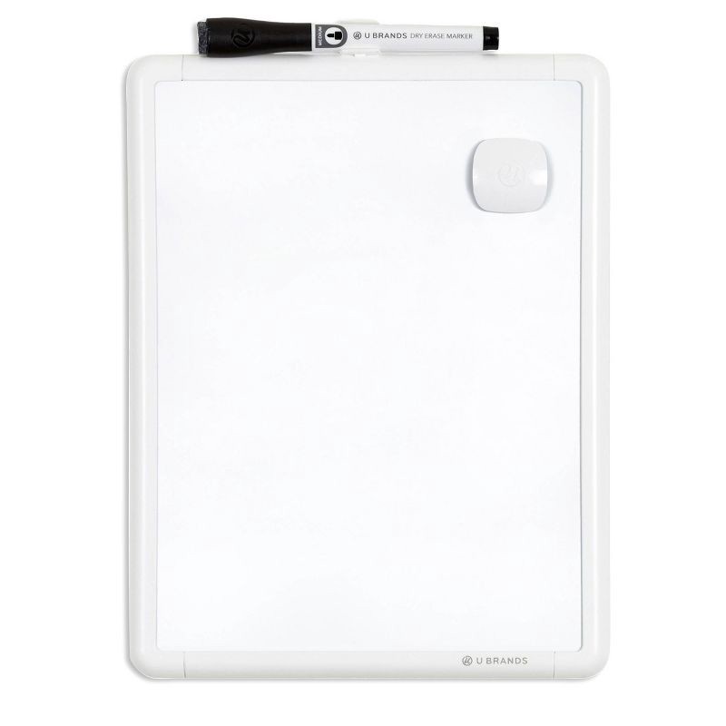 slide 4 of 6, U Brands 8.5"x11" Contempo Magnetic Dry Erase Board White, 1 ct