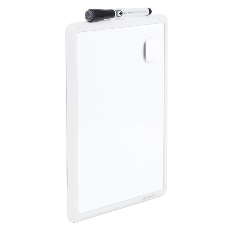 slide 5 of 6, U Brands 8.5"x11" Contempo Magnetic Dry Erase Board White: Small Wall Mount Presentation Board, Polypropylene, Steel, Plastic, 1 ct
