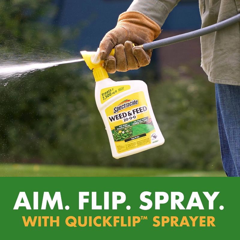 slide 2 of 10, 32 fl oz Ready-to-Spray Weed & Feed - Spectracide, 32 fl oz