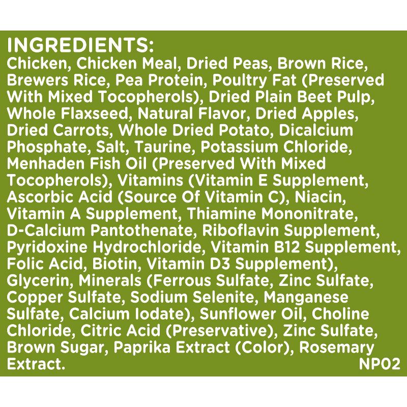 slide 5 of 6, Nutrish Dish Chicken and Brown Rice Recipe with Vegetables and Fruit Blend Dry Dog Food - 3.75lbs, 3.75 lb
