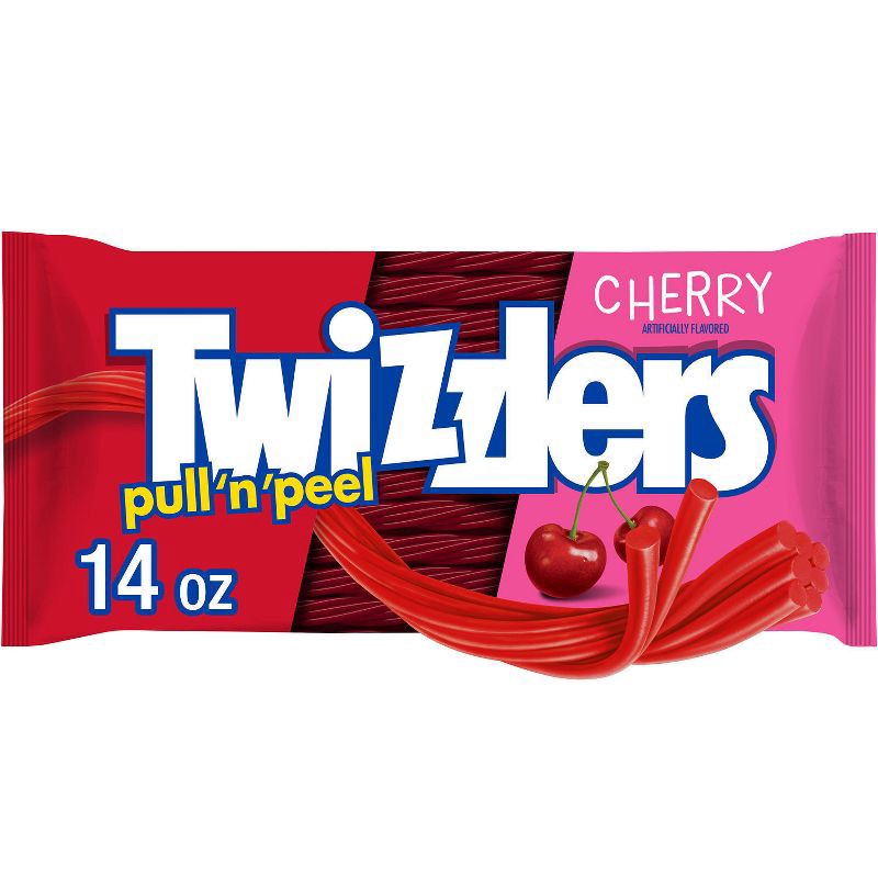 slide 1 of 7, Twizzlers Pull-N-Peel Cherry Licorice Candy - 14oz, 14 oz