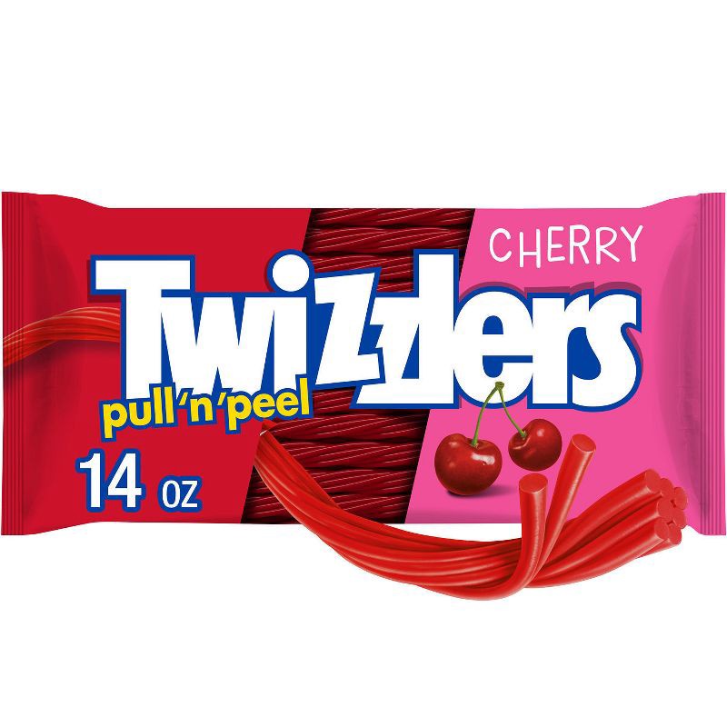 slide 1 of 7, Twizzlers Pull-N-Peel Cherry Licorice Candy - 14oz, 14 oz