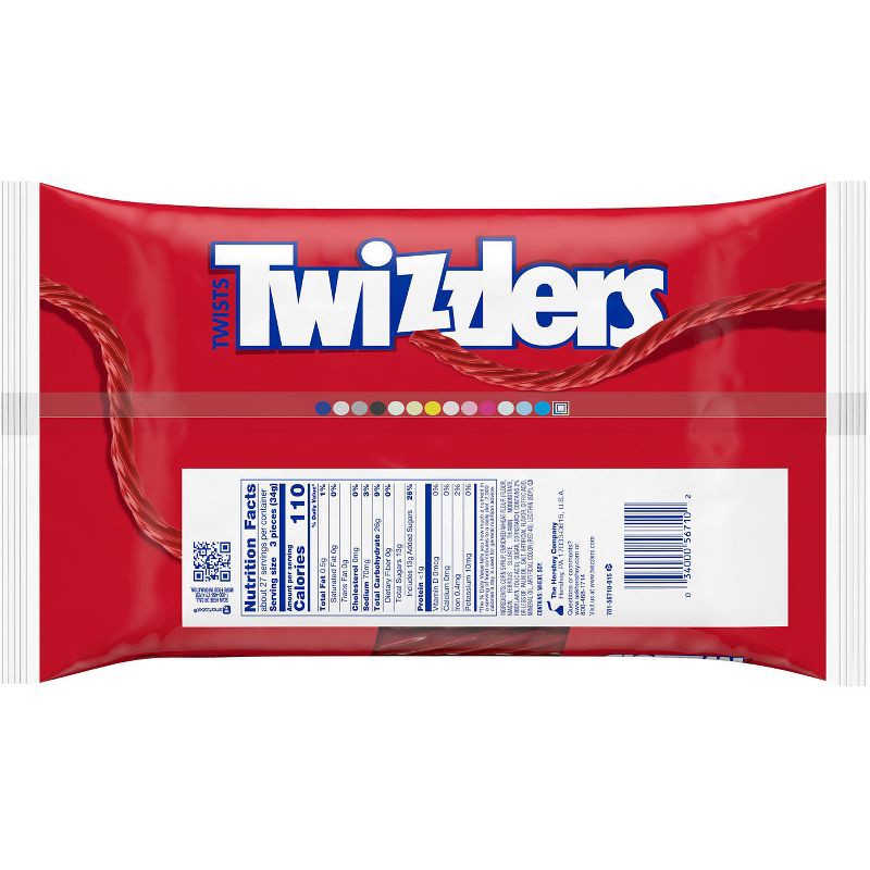 slide 4 of 7, Twizzlers Twists Strawberry Licorice Candy Zipper Bag - 32oz, 32 oz