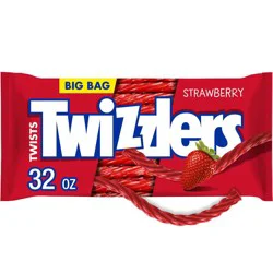 Twizzlers Twists Strawberry Licorice Candy Zipper Bag - 32oz