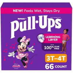 Pull-Ups Girls' Learning Designs Training Pants - Size 3T-4T - 66ct