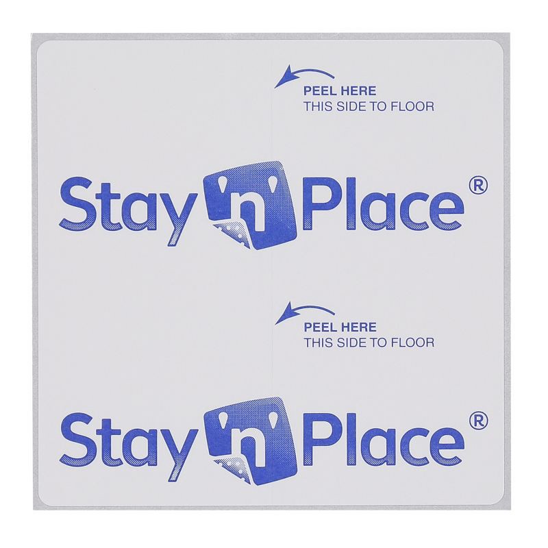 slide 2 of 5, 4"x4" Stay 'n' Place Adhesive Rug Tabs Ivory - Mohawk Home, 1 ct