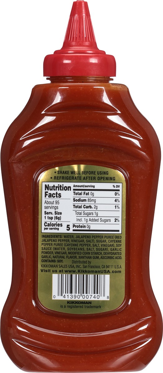 slide 8 of 14, Kikkoman Gluten-Free Sriracha Hot Chili Sauce 20 oz, 20 oz