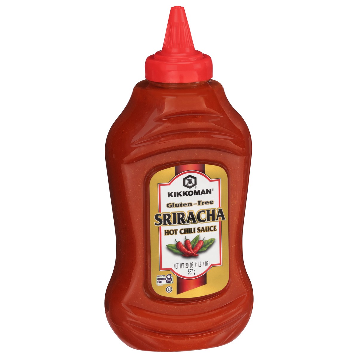 slide 4 of 14, Kikkoman Gluten-Free Sriracha Hot Chili Sauce 20 oz, 20 oz
