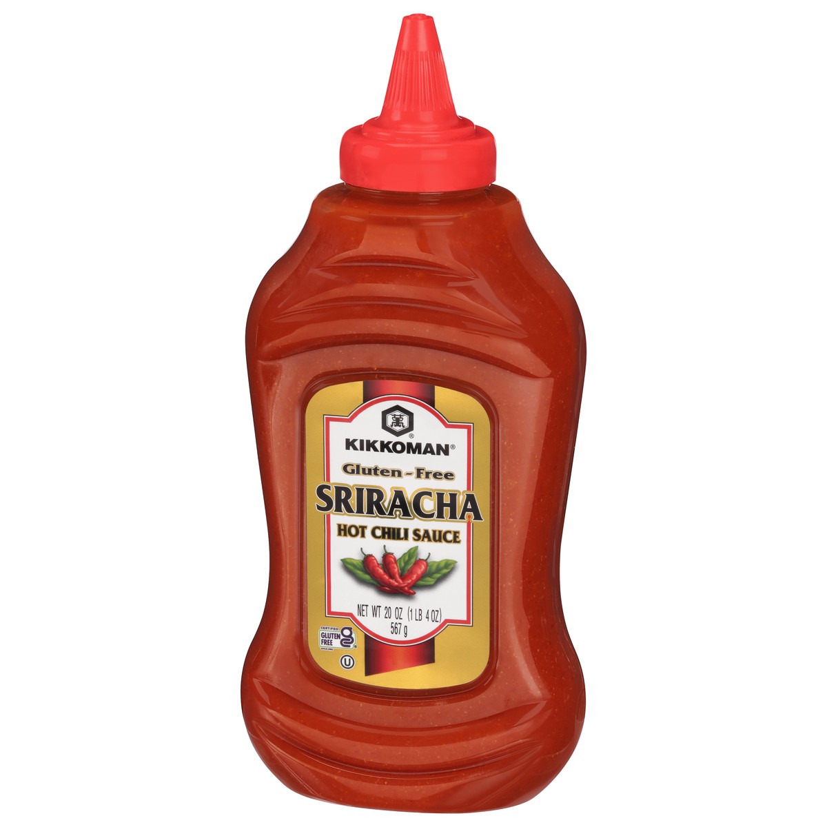 slide 12 of 14, Kikkoman Gluten-Free Sriracha Hot Chili Sauce 20 oz, 20 oz