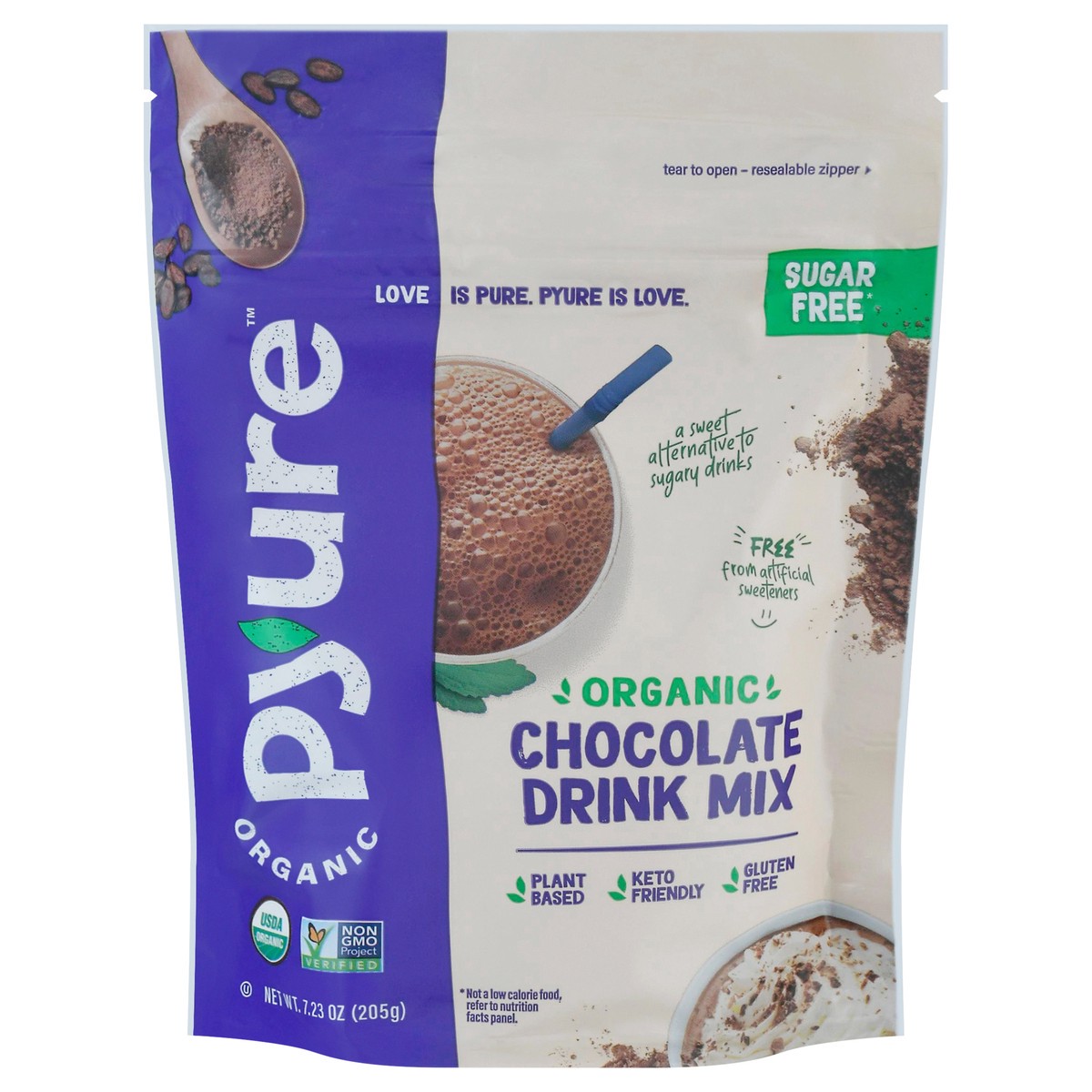 slide 4 of 14, Pyure Drink Mix Org Choc, 7.23 oz