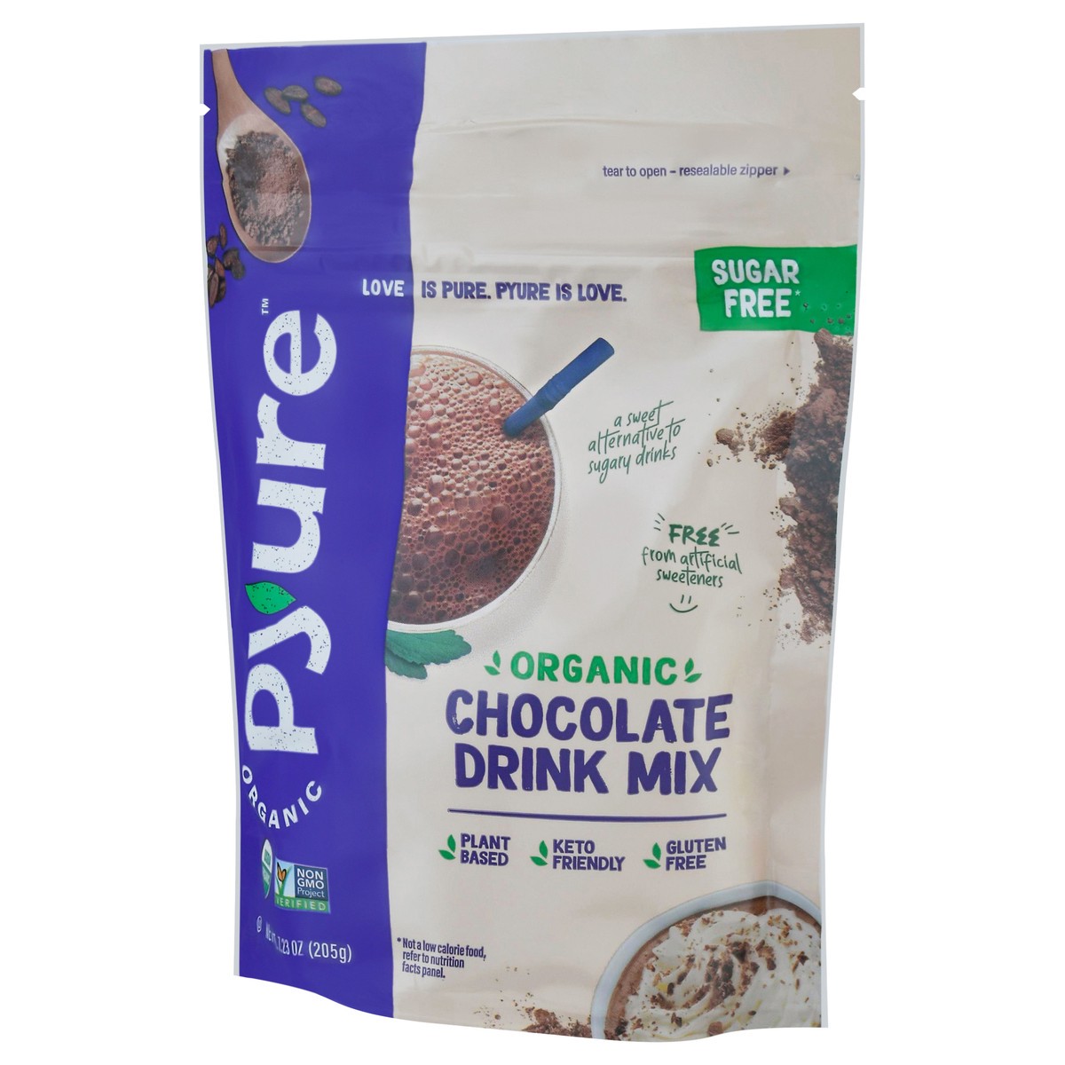 slide 7 of 14, Pyure Drink Mix Org Choc, 7.23 oz