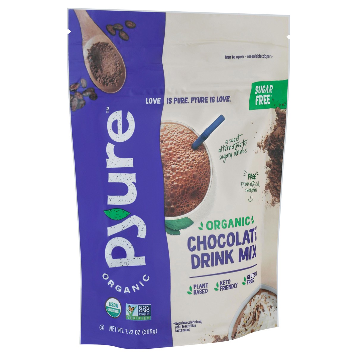 slide 8 of 14, Pyure Drink Mix Org Choc, 7.23 oz