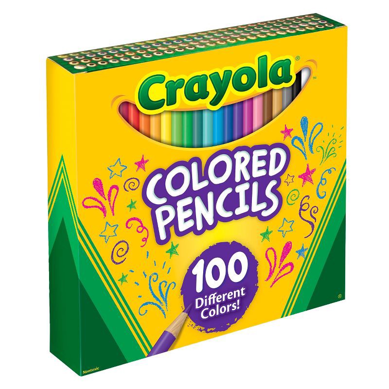slide 2 of 5, Crayola 100ct Sharpened Colored Pencils, 100 ct