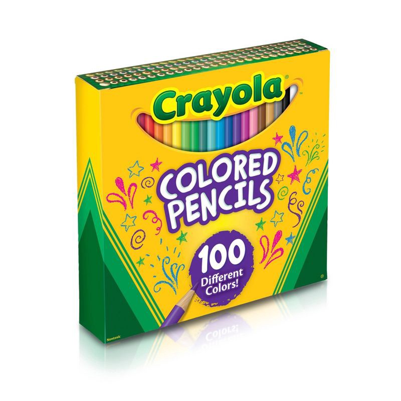 slide 3 of 5, Crayola 100ct Sharpened Colored Pencils, 100 ct