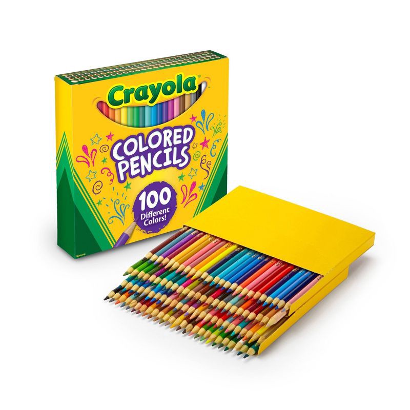slide 4 of 5, Crayola 100ct Sharpened Colored Pencils, 100 ct