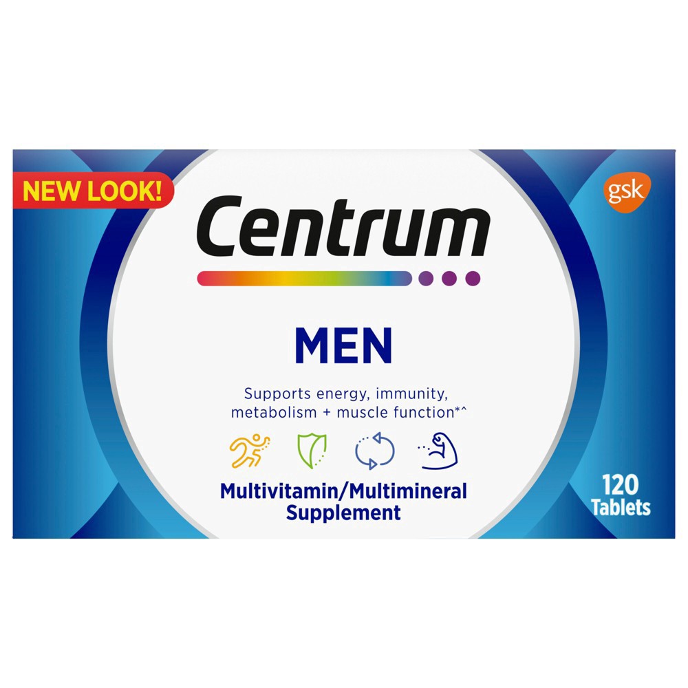 slide 14 of 17, Centrum Men Multivitamin / Multimineral Dietary Supplement Tablets - 120ct, 120 ct