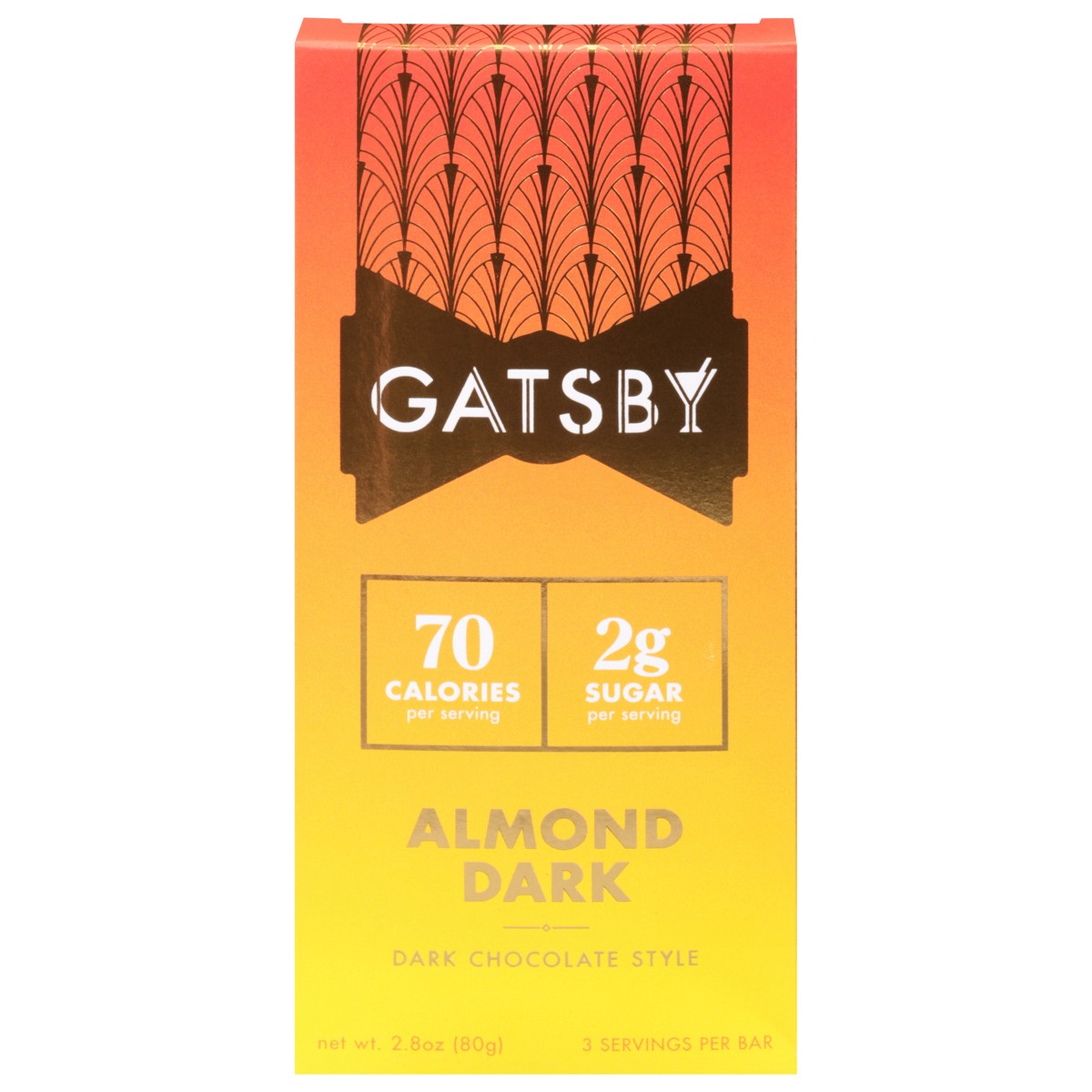 slide 12 of 14, Gatsby Dark Chocolate Style Almond Bar 2.8 oz, 2.8 oz