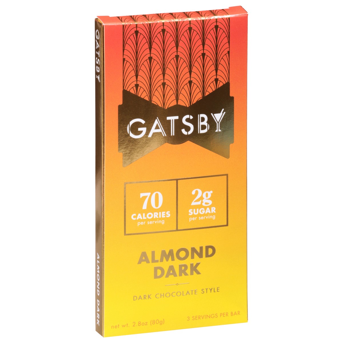 slide 13 of 14, Gatsby Dark Chocolate Style Almond Bar 2.8 oz, 2.8 oz