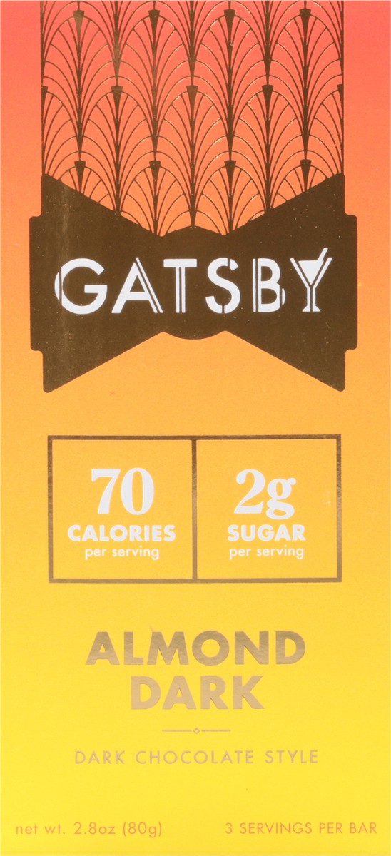 slide 5 of 14, Gatsby Dark Chocolate Style Almond Bar 2.8 oz, 2.8 oz