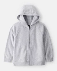 Boys Zip-Up Hoodie - Grey Heather 4