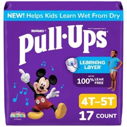 Pull-Ups Boys' Potty Training Pants - Size 4T-5T - 17ct: Hypoallergenic, Mickey Mouse, Wetness Indicator