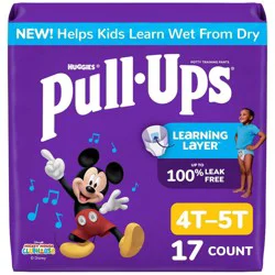 Pull-Ups Boys' Potty Training Pants - Size 4T-5T - 17ct: Hypoallergenic, Mickey Mouse, Wetness Indicator
