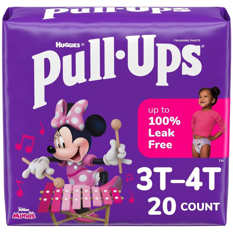 slide 1 of 11, Pull-Ups Girls' Potty Training Pants - 3T-4T - 20ct, 20 ct