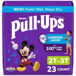 Pull-Ups Boys' Learning Designs Training Pants - Size 2T-3T - 23ct: Hypoallergenic, Paraben-Free, Non-Toxic, Mickey Mouse