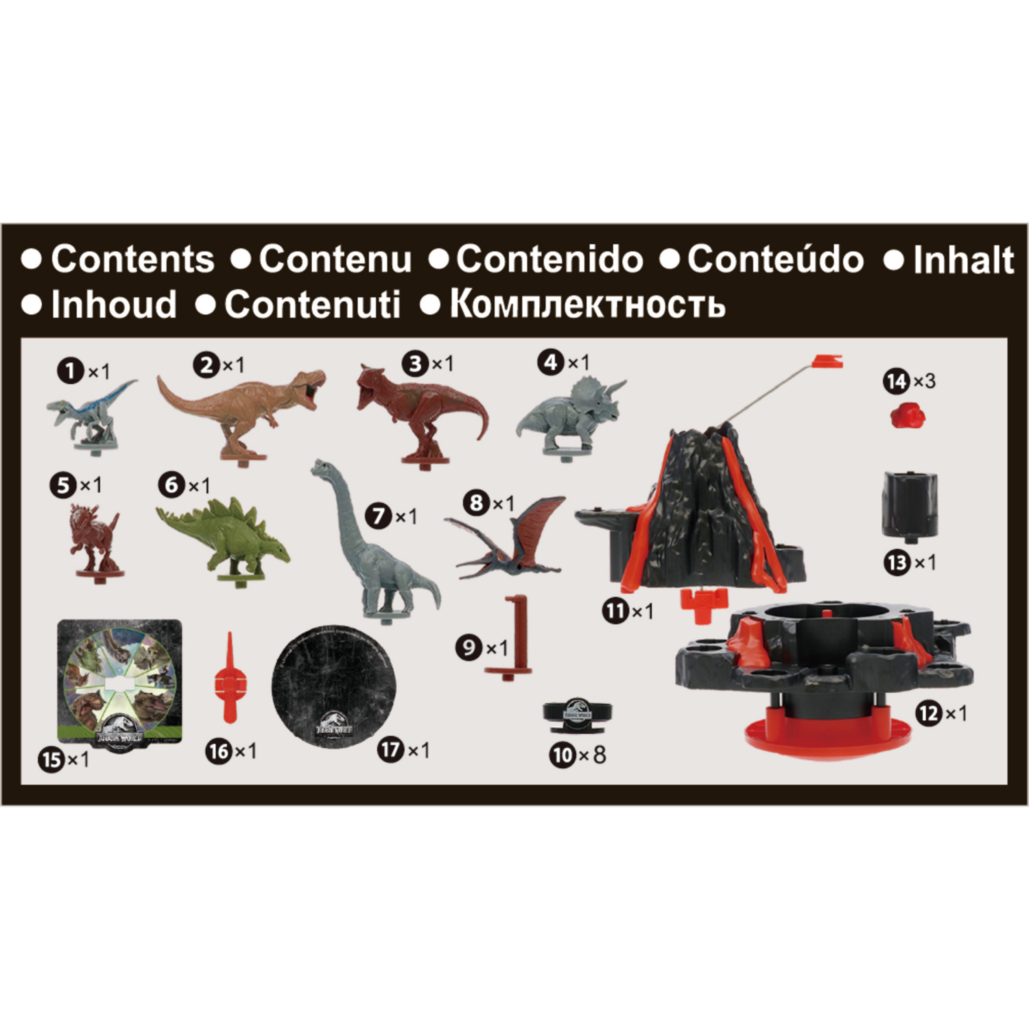 slide 5 of 5, Jurassic World Shaky Volcano, 1 ct