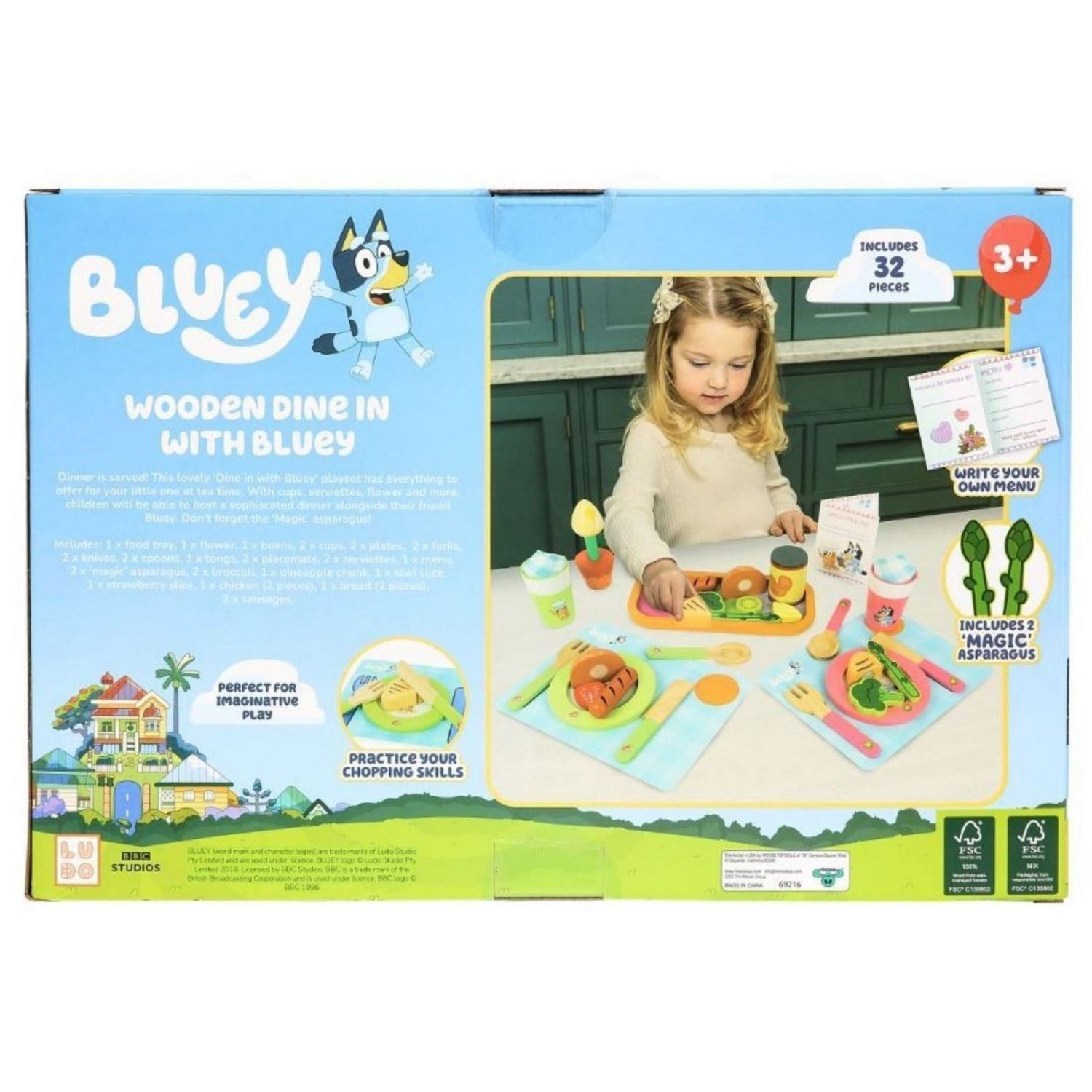 slide 11 of 13, Wooden Dine In With Bluey, 1 ct