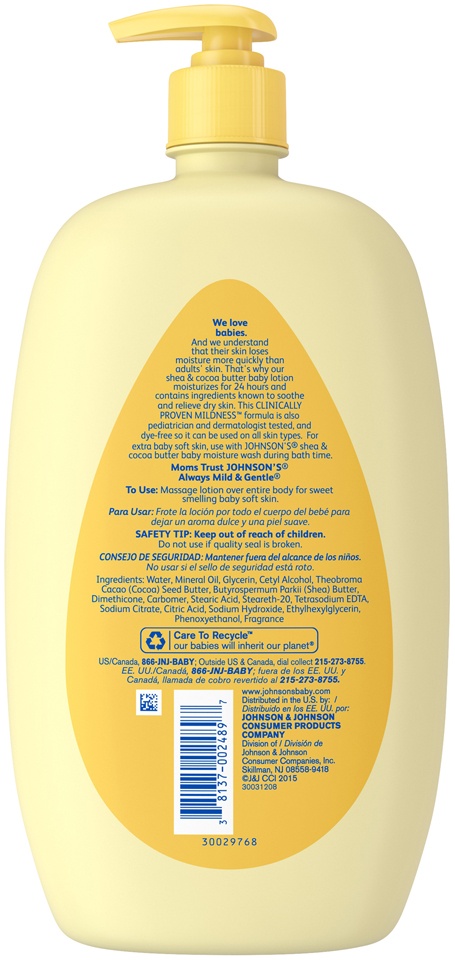 slide 6 of 6, Johnson's Baby Lotion Shea And Cocoa Butter, 27 oz