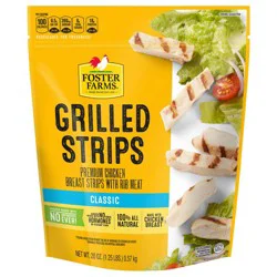 Foster Farms Grilled Chicken Breast Strips - Frozen - 20oz
