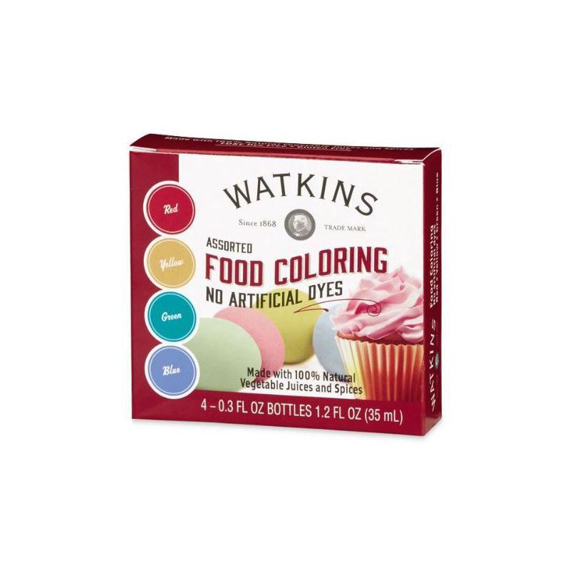 slide 2 of 3, Watkins Assorted Food Coloring - 1.2oz, 1.2 oz